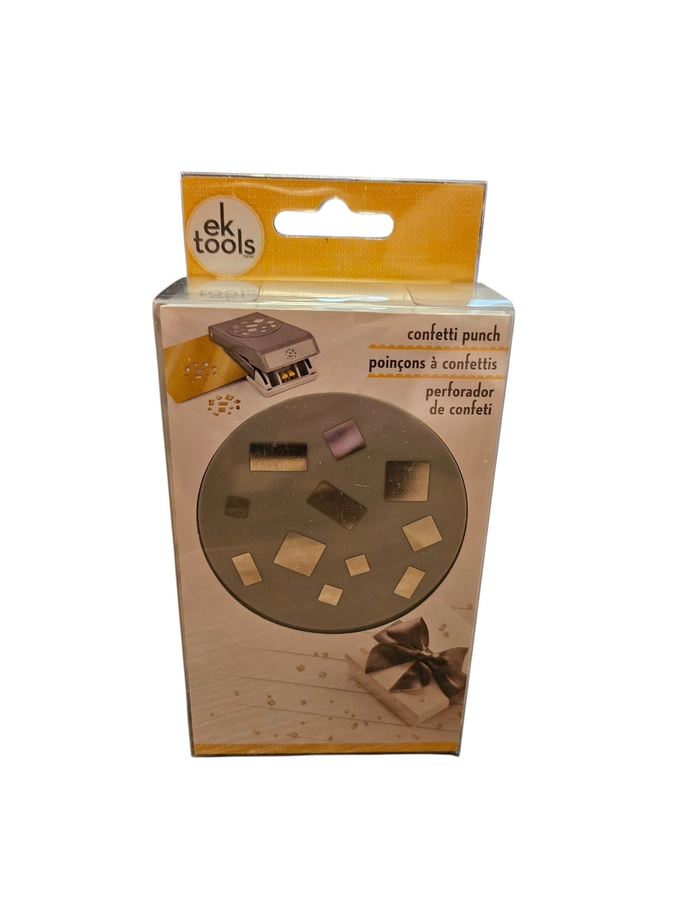 Gold Confetti Punch - Square Confetti Cutter